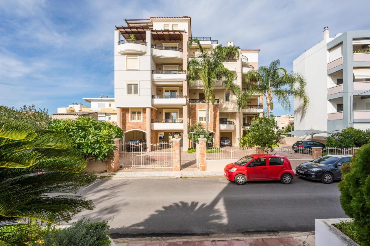 Luxury Coastal Retreat, Mountain View Balcony With Palm Trees & Parking Apartamento Chania  Exterior foto